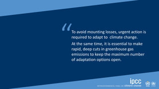 Climate Change 2022: Impacts, Adaptation and Vulnerability | PPTX
