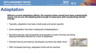 Climate Change 2022: Impacts, Adaptation and Vulnerability | PPTX