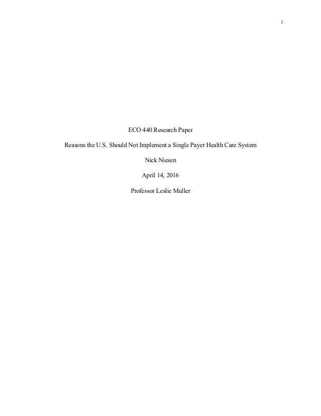 Research paper on health