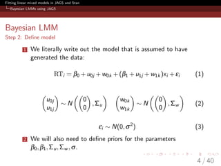 Paris Lecture 3 on Bayesian Linear Mixed Models | PDF