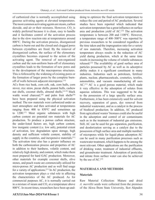 Synthesis of Activated Carbon from Adonidia merrillii Seeds | PDF