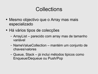 Desenvolvimento em .Net - A Framework e o Visual Studio