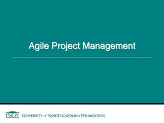 Agile Project Management
 