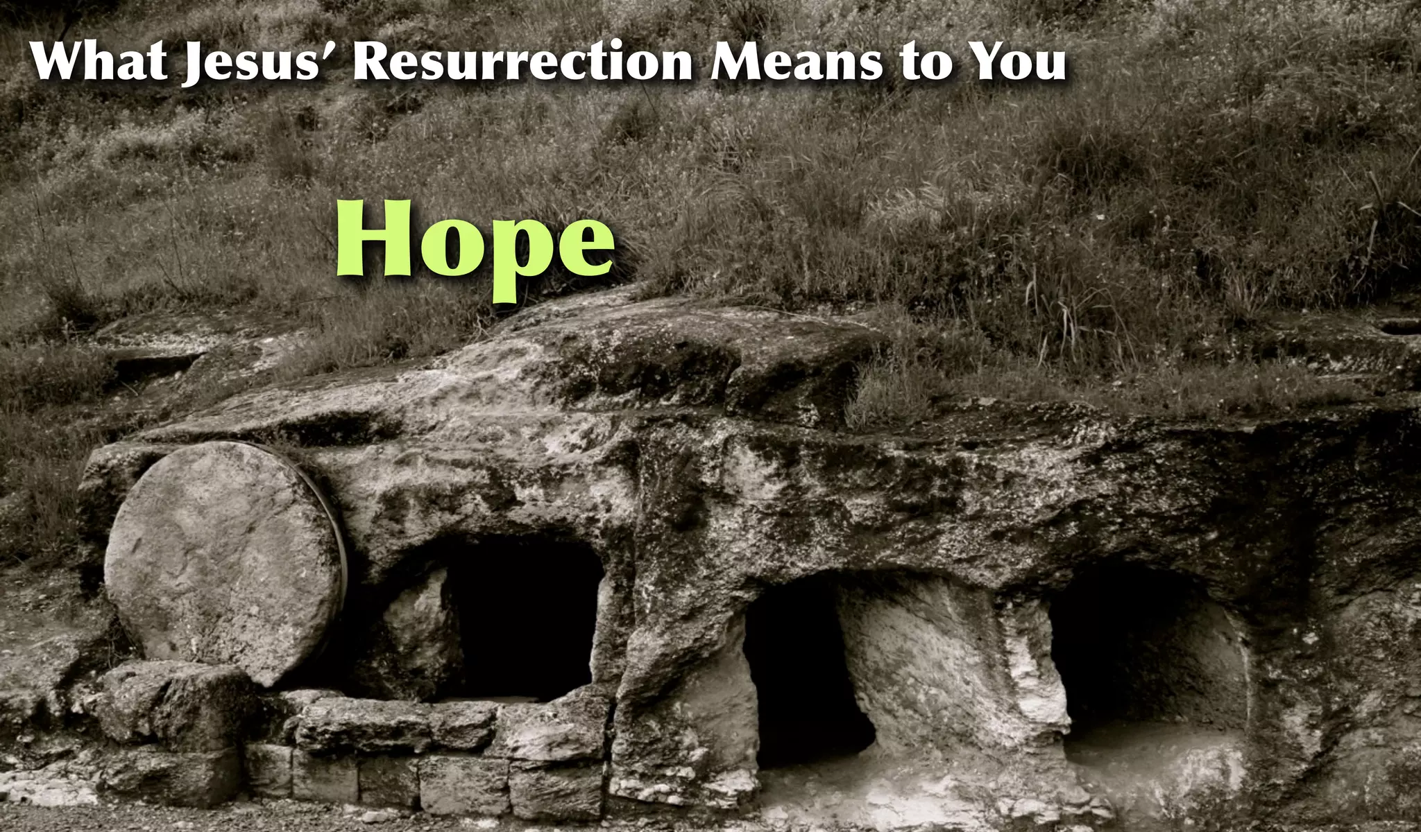 Hope
What Jesus’ Resurrection Means to You
 