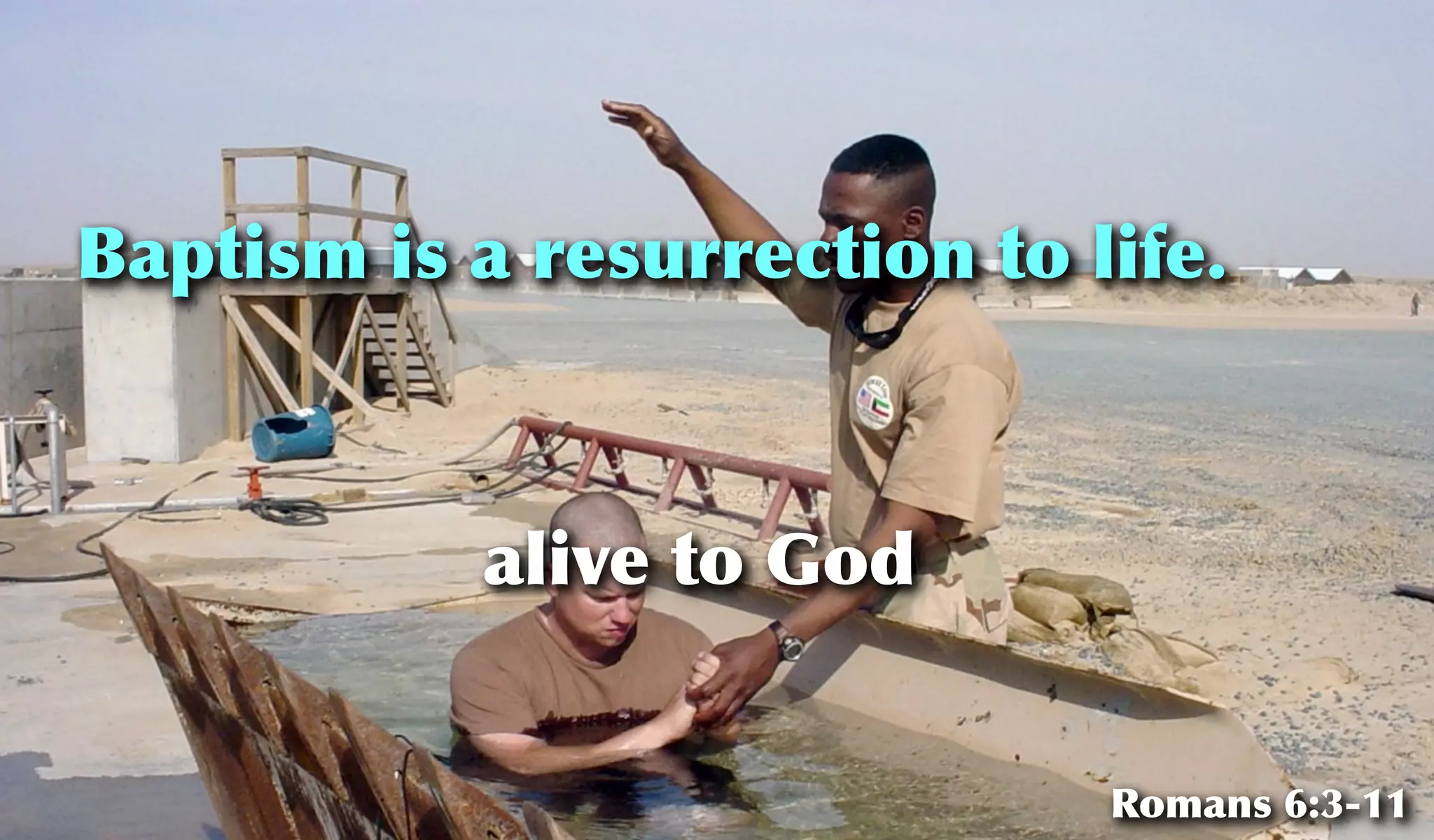 Baptism is a resurrection to life.
alive to God
Romans 6:3-11
 