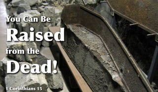 You Can Be
Raised
from the
Dead!
1 Corinthians 15
 