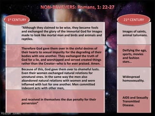 NON-BELIEVERS: Romans, 1: 22-27