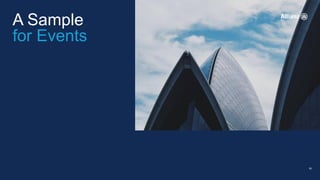 A Sample
for Events
11
 