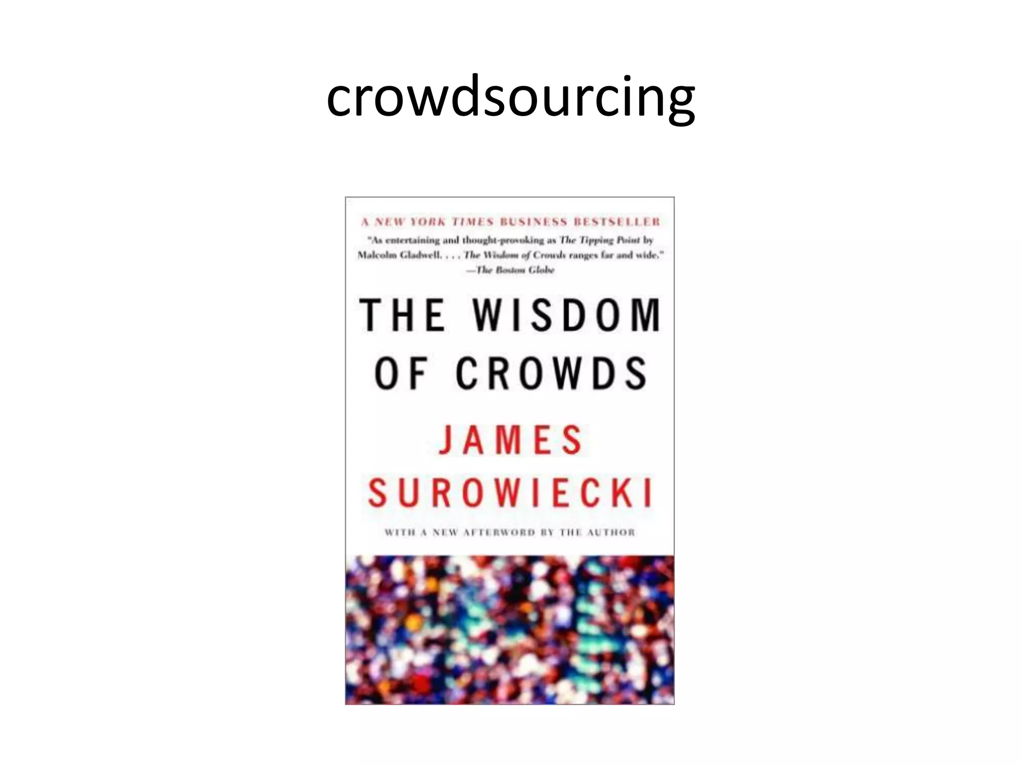 crowdsourcing
 