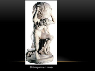 Atleta segurando o mundo