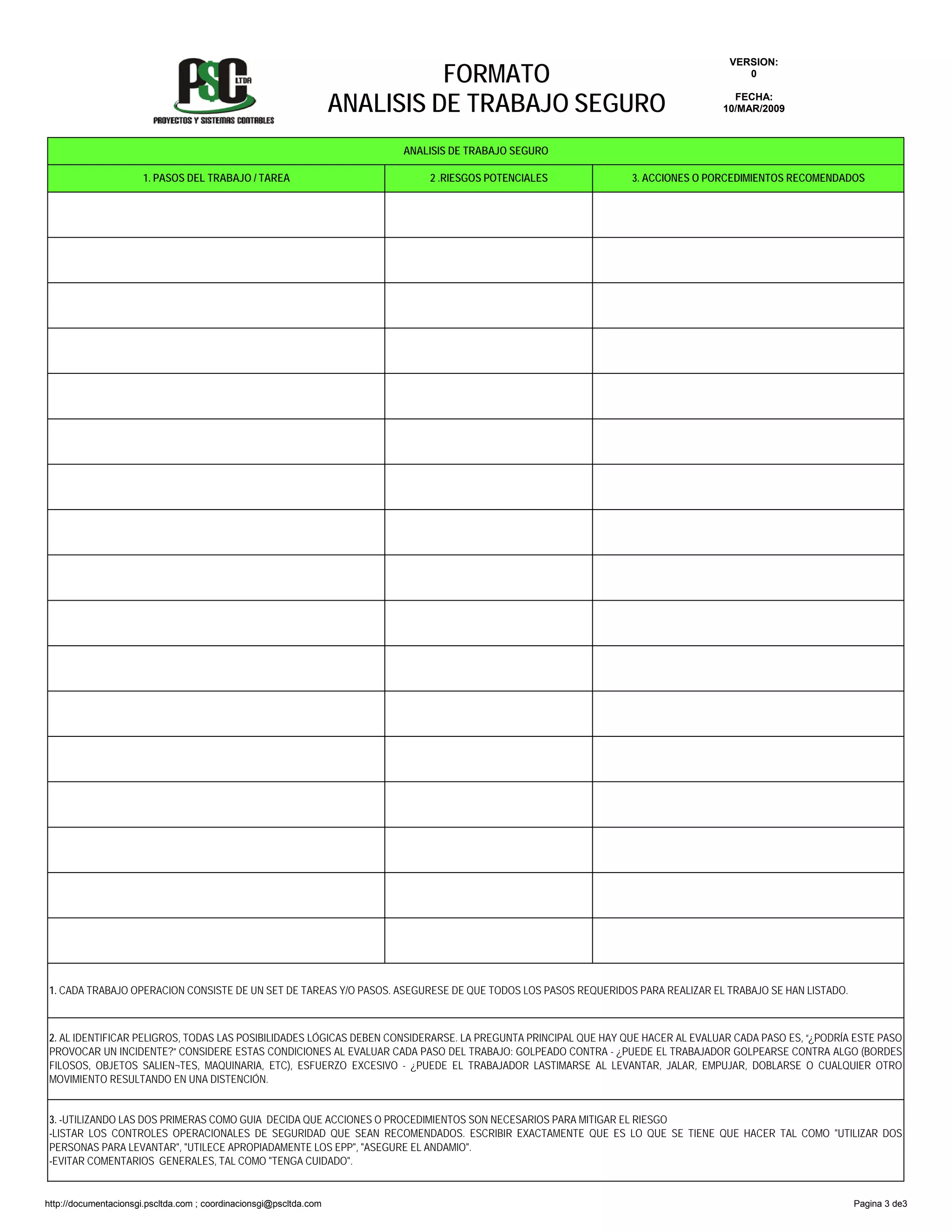 AST formato | PDF