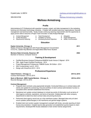 Melissa Armstrong Resume_061615 | DOC