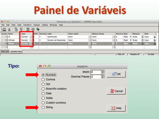 Painel de Variáveis
Tipo:
 