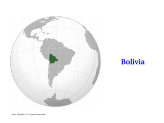 Bolivia
Imaxe: wikipedia CC 3.0 (usuario Connormah)
 
