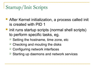 Linux Kernel Init Process Booting Process in Linux or Unix Operating Systems | PPTX