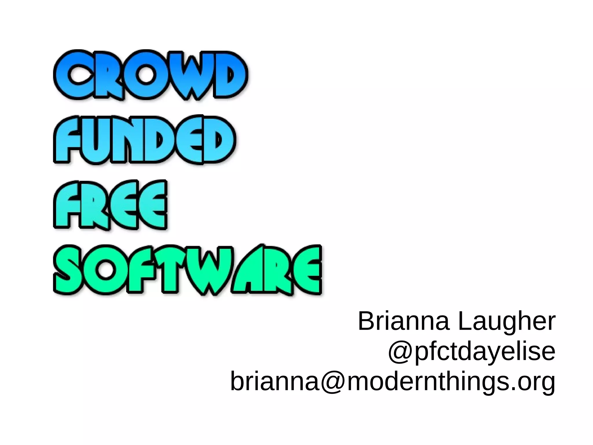 Brianna Laugher
@pfctdayelise
brianna@modernthings.org