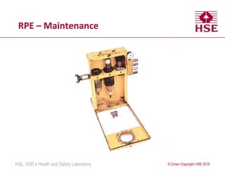 Dust and the selection and use of RPE | PPTX