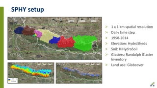 Sphy Modeling DSD-INT 2017 Application of the SPHY model for the Ganga basin and ...