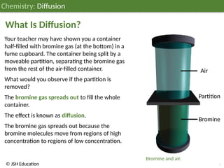 JSH03C010 Diffusion; Chemistry Education ages 11-14 | PPTX
