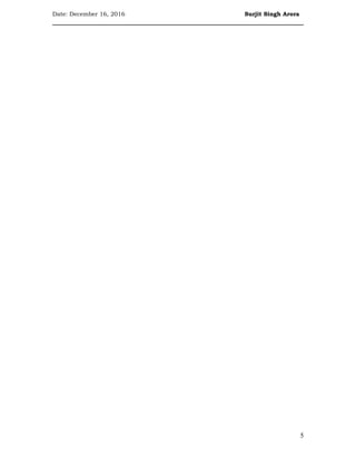 Date: December 16, 2016 Surjit Singh Arora
5
 