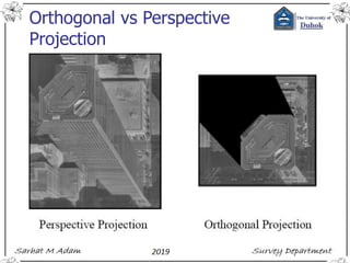Orthogonal vs Perspective
Projection
 