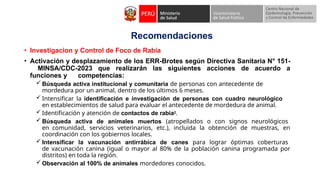casos de rabia humana silvestre SINTOMAS | PPTX