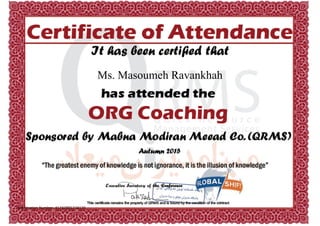 Ms. Masoumeh Ravankhah
Registration Number: 41242881234120
Powered by TCPDF (www.tcpdf.org)
 