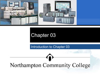 Chapter 03
Introduction to Chapter 03
 