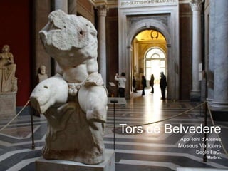 Tors de Belvedere
Apol·loni d’Atenes
Museus Vaticans
Segle I aC.
Marbre.
 