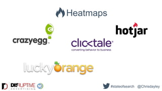 Heatmaps
#stateofsearch @Chrisdayley
 