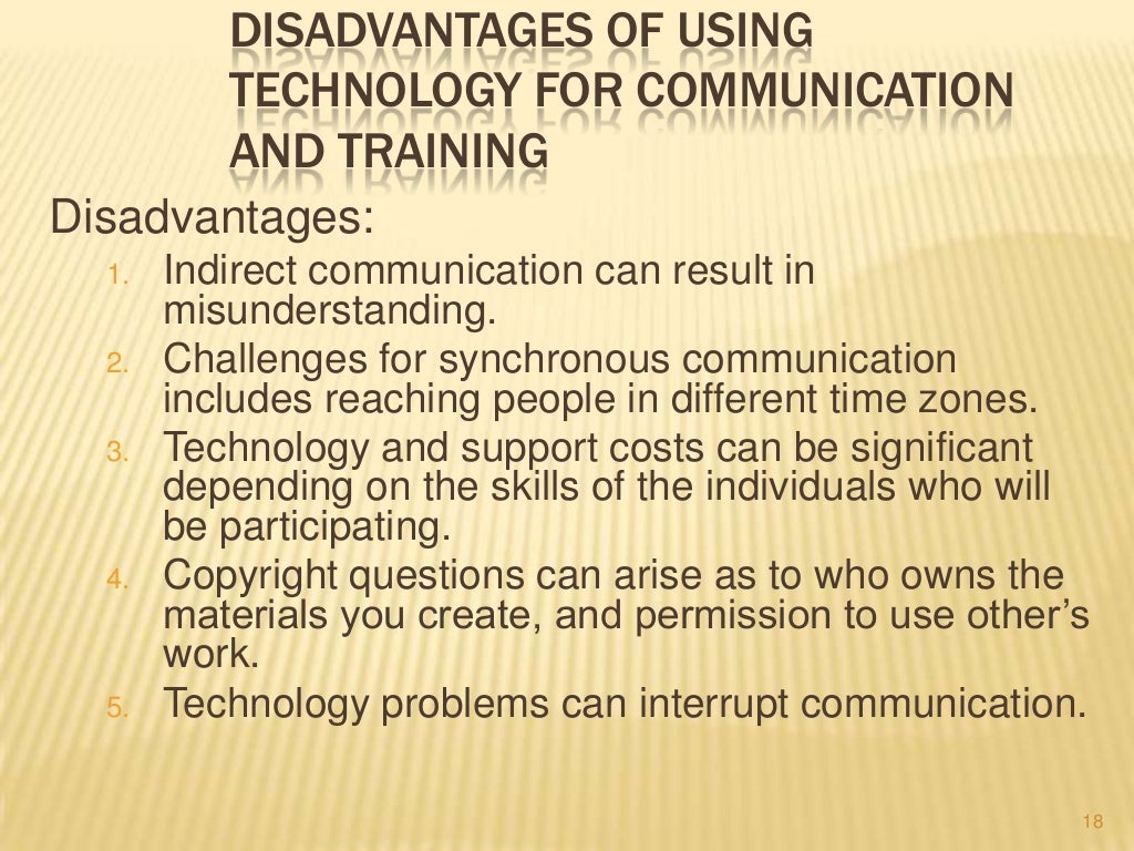 Communicating with Technology