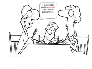 o papai acabou por fazer o  upload  com a mãe de qualquer modo.  