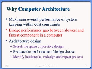 Computer System Architecture Lecture Note 3: computer architecture | PPT