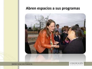 Abrir espacios a los programas
 