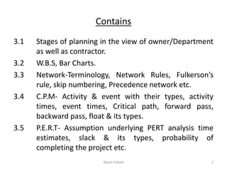 03 Construction Project Planning and Scheduling | PPTX