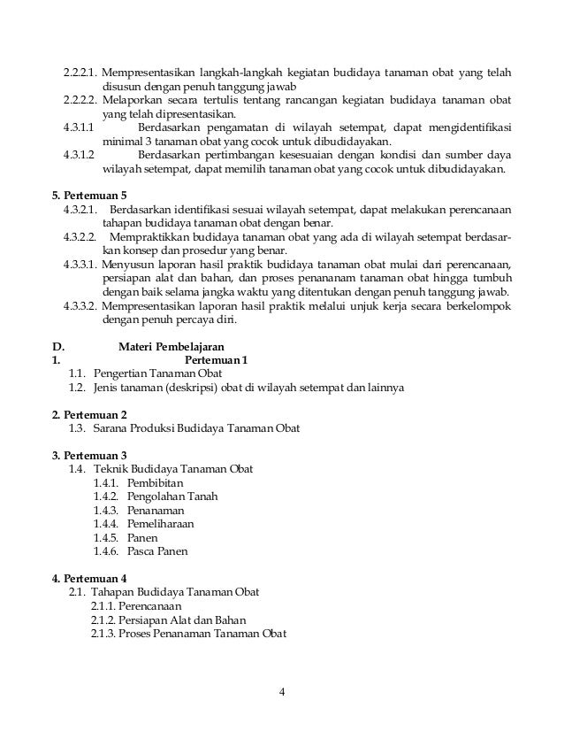 03 Contoh Rpp Budidaya Tanaman Obat