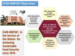 ICAR-NBPGR Objectives
 