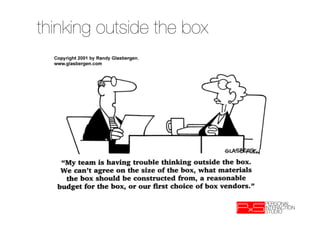 thinking outside the box
 