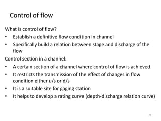 Critical flow through an Open channel | PPTX