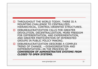 CURRENT ISSUES IN PUBLIC ADMINISTRATION