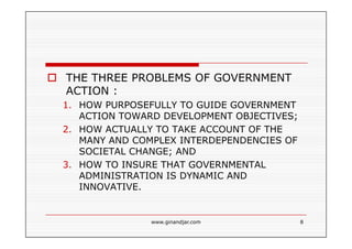 CURRENT ISSUES IN PUBLIC ADMINISTRATION