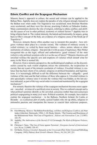 Thomas	 321
58.	 Elez Bibeeraj, ‘Kosovo: The Balkan Powder Keg’, in Ethnic and Religious Conflicts, ed. Peter
Janke (Alder...