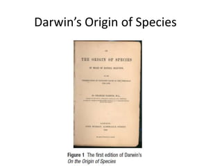 Darwin’s Origin of Species

 