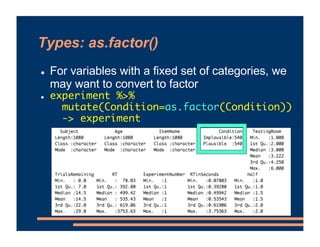 Mixed Effects Models - Data Processing | PDF