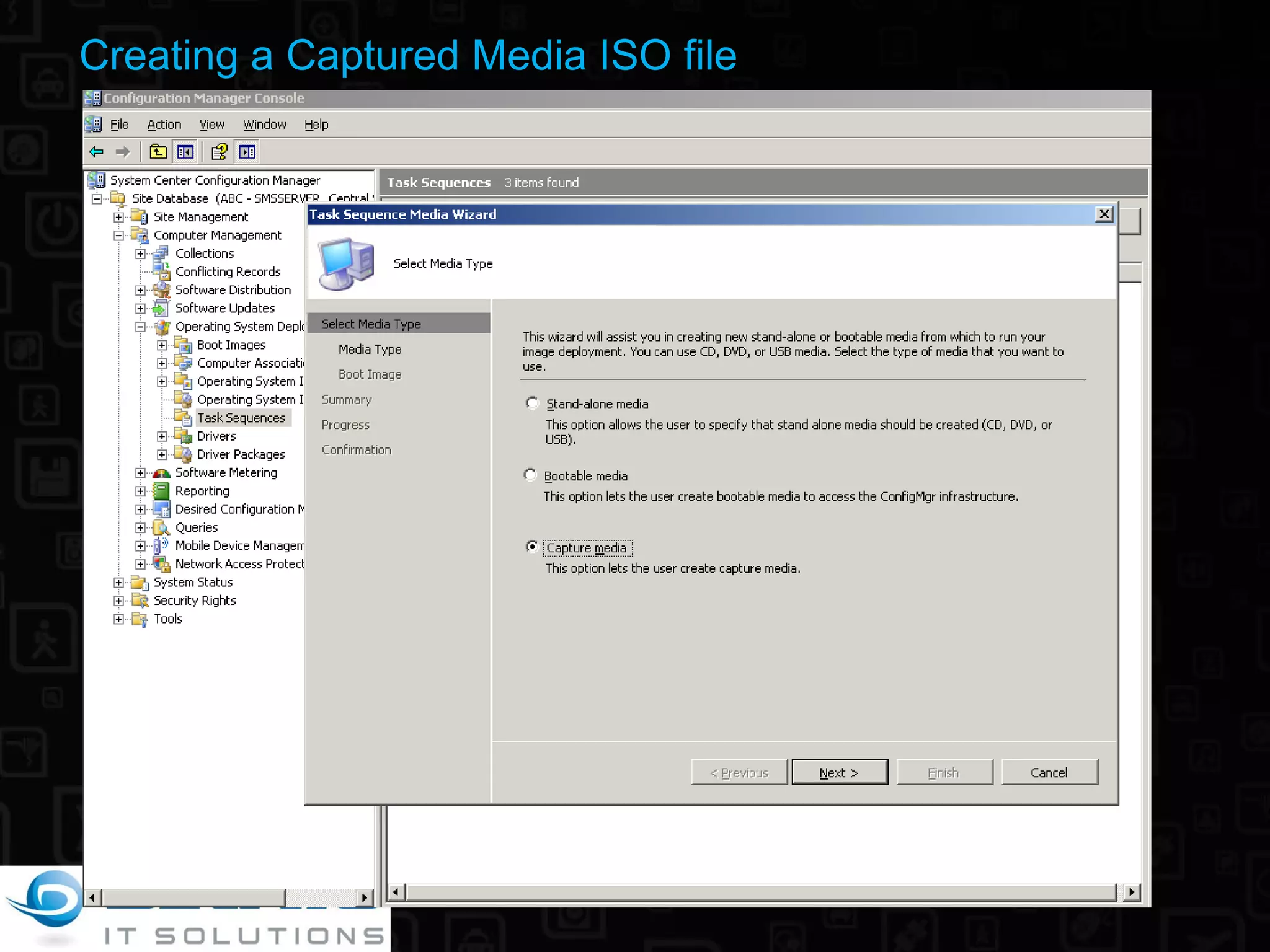 Creating a Captured Media ISO file 