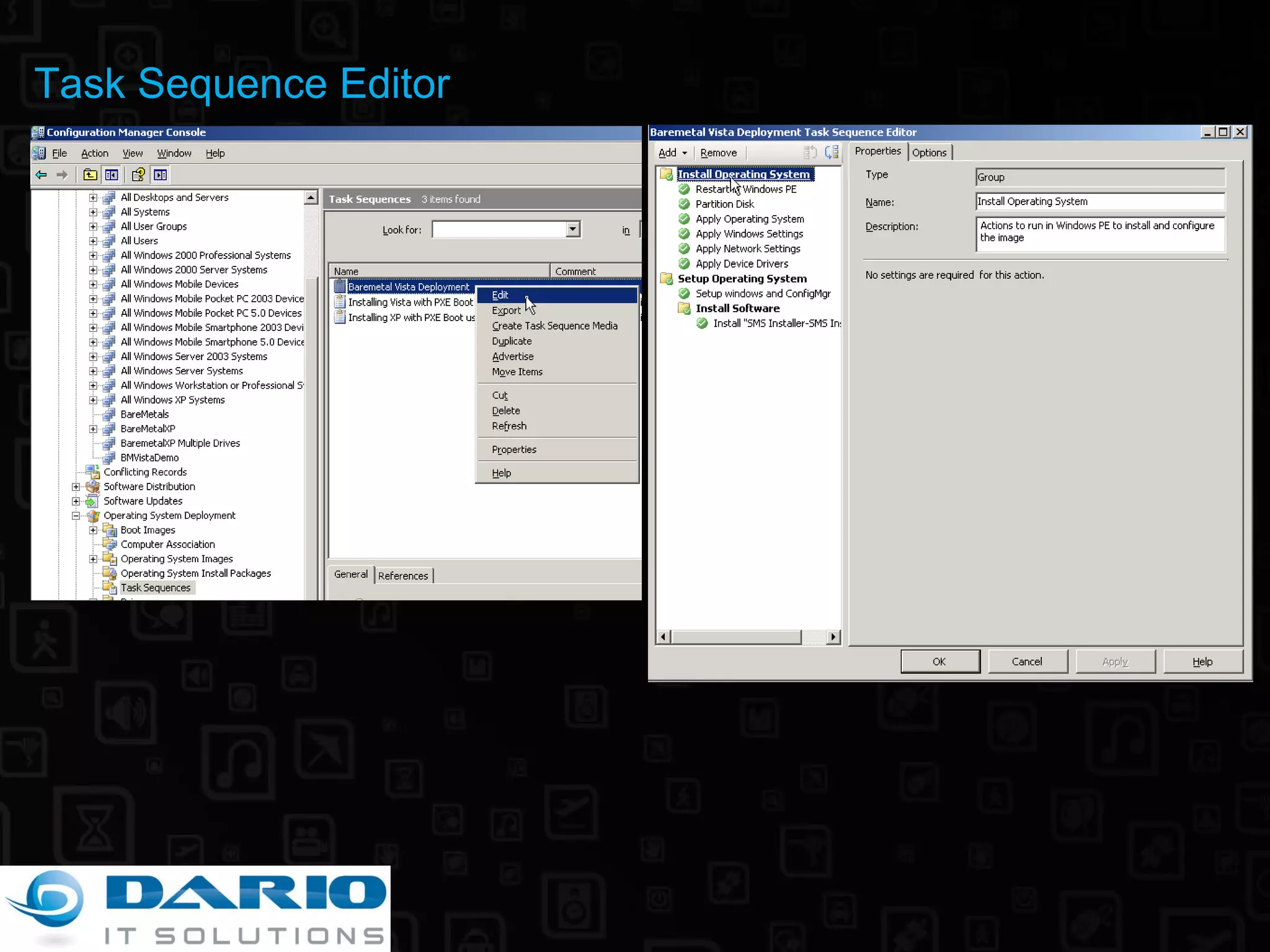Task Sequence Editor 