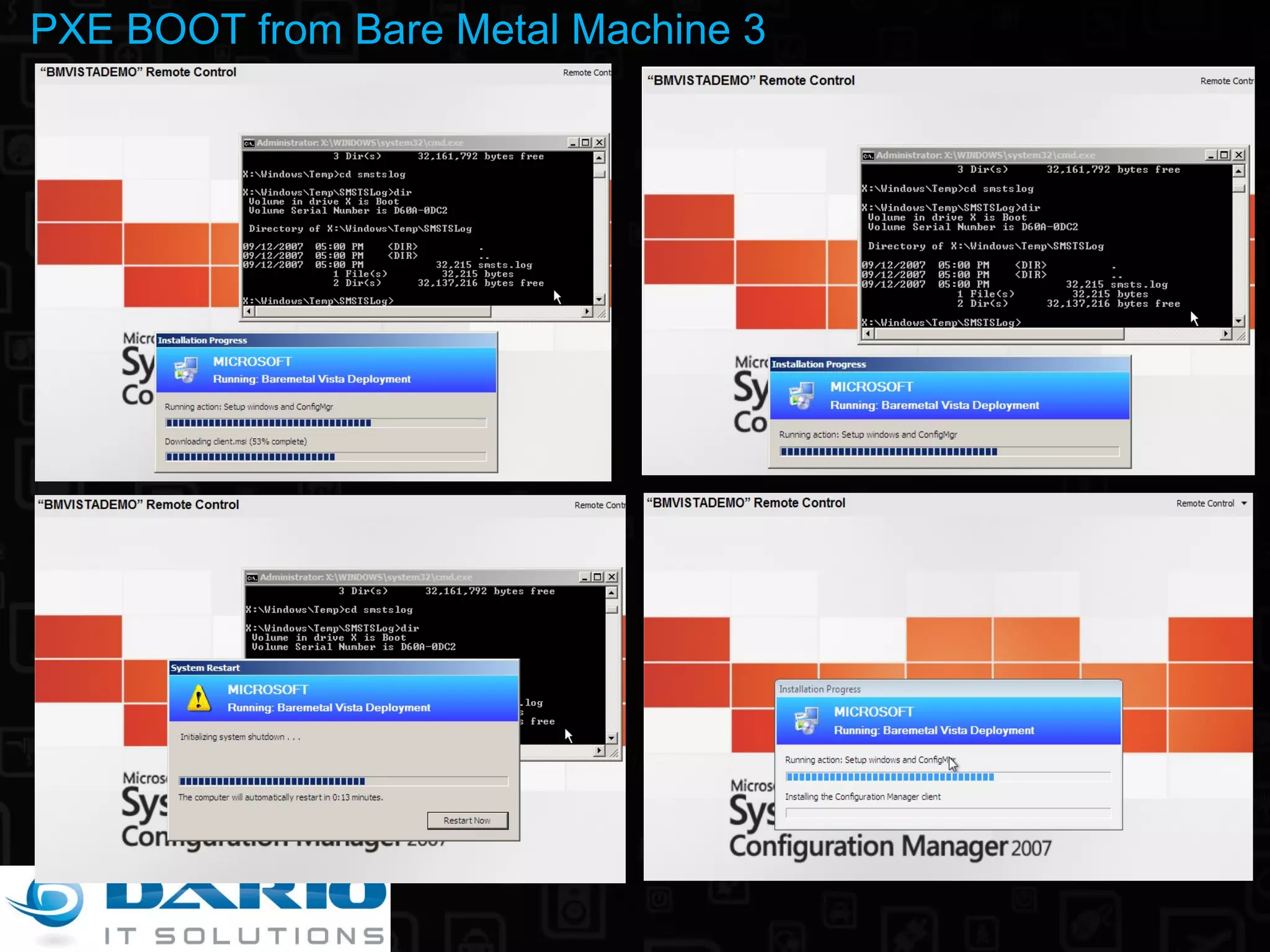 PXE BOOT from Bare Metal Machine 3 
