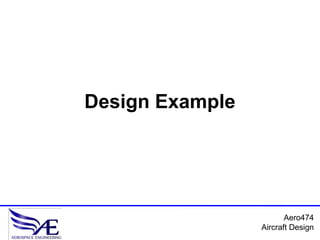 Aero474 Design Example | PDF