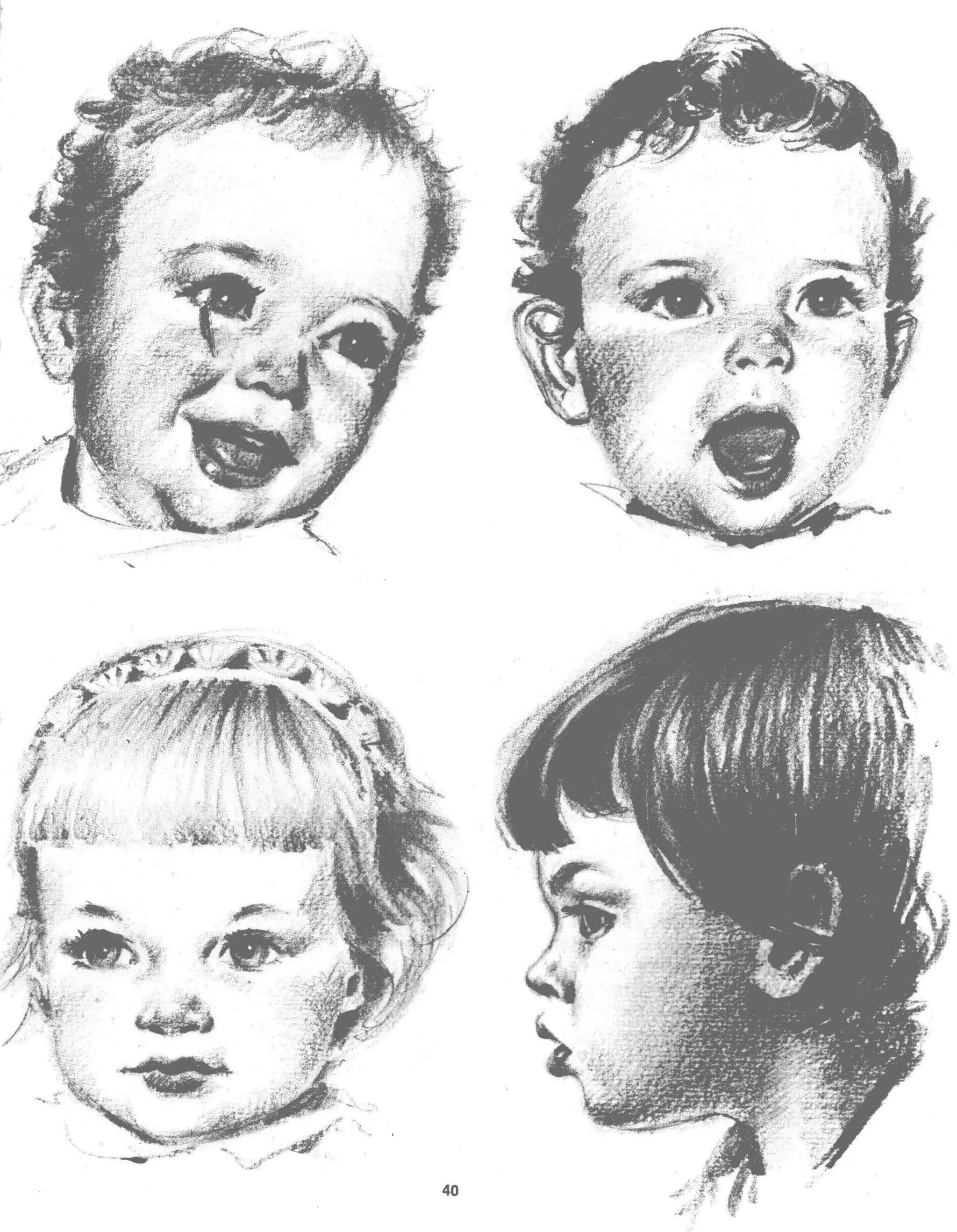 Aprende a dibujar la cabeza humana. Retratos