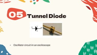 Tunnel Diode
• Oscillator circuit iin an osciloscope
05
 